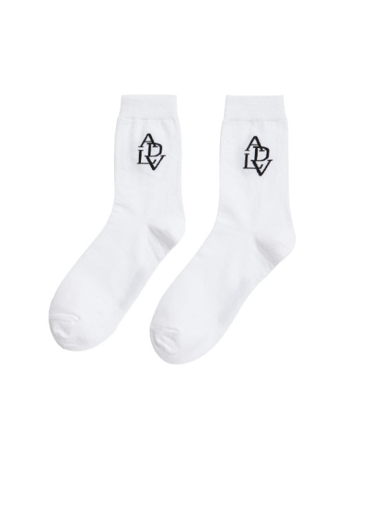 アクメドラビ(acme' de la vie) ADLV SIGNATURE SYMBOL SOCKS WHITE