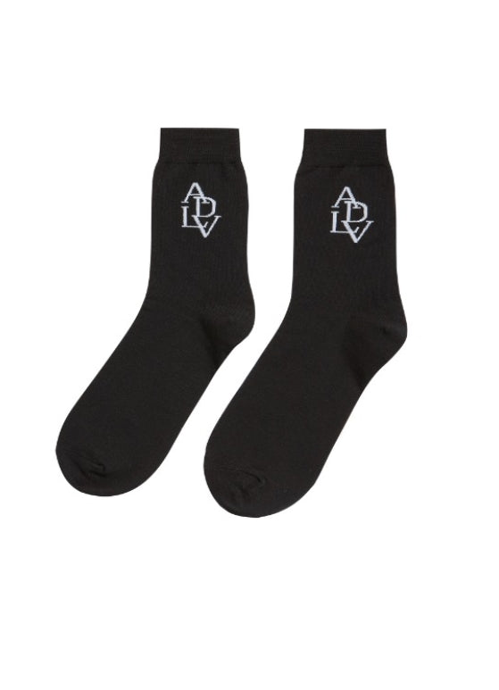 アクメドラビ(acme' de la vie) ADLV SIGNATURE SYMBOL SOCKS BLACK
