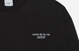 アクメドラビ(acme' de la vie) ADLV LOGO SWEAT SHIRTS BLACK