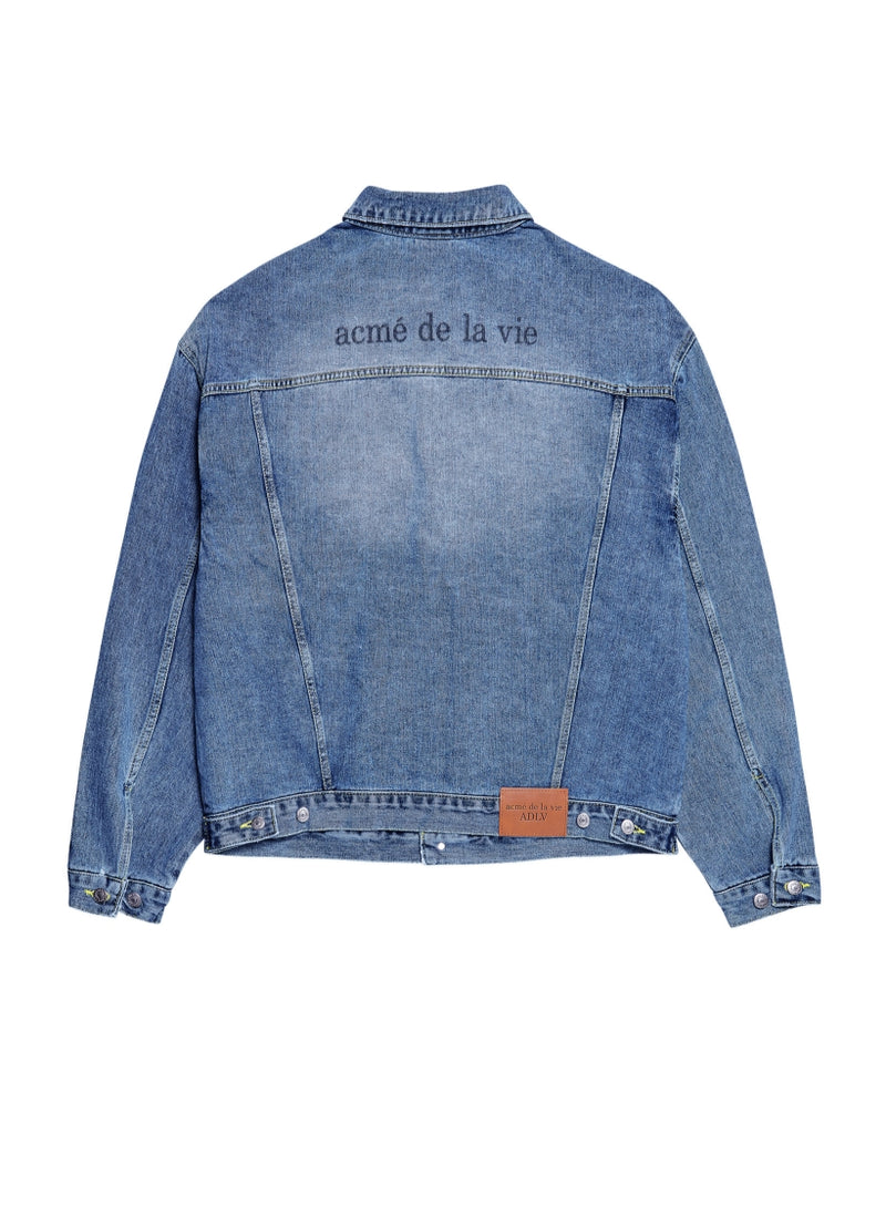 アクメドラビ(acme' de la vie) ADLV PAINTING DENIM JACKET BLUE