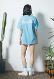 セイントペイン(SAINTPAIN) SP PARADISE LOGO TEE-LIGHT BLUE