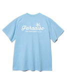 セイントペイン(SAINTPAIN) SP PARADISE LOGO TEE-LIGHT BLUE