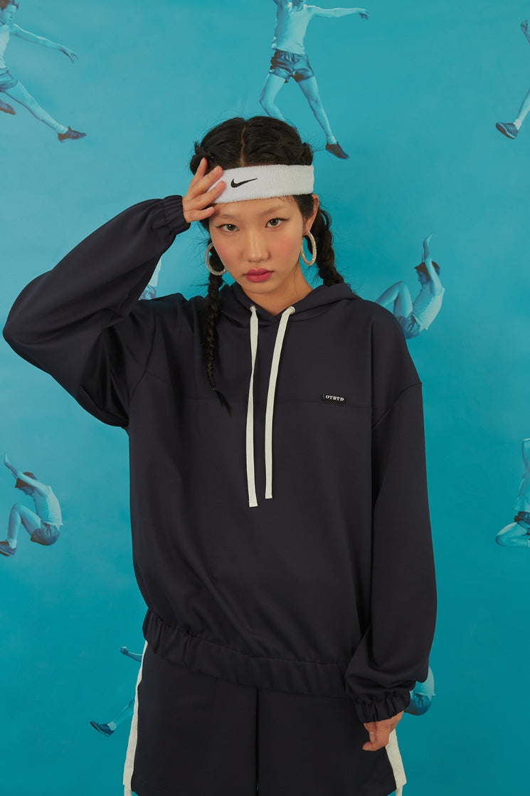 オクトーバーサード(Oct.3) Jersey Oversized Hoodie [Navy]