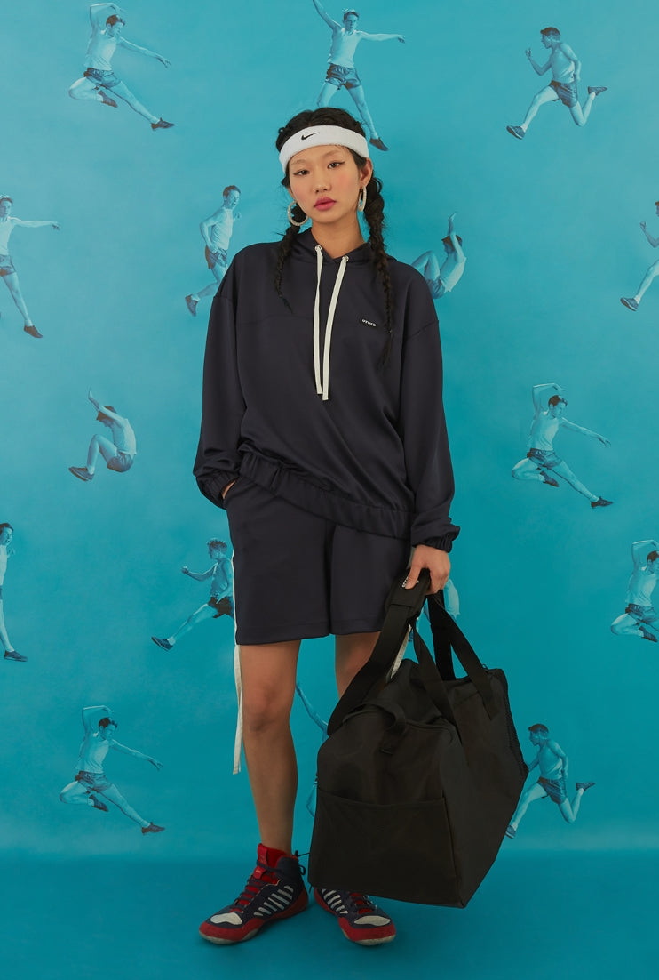 オクトーバーサード(Oct.3) Jersey Oversized Hoodie [Navy]