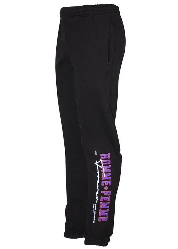 HOMME PLUS FAMME(オムファム)  2020 VARSITY SWEATS BLACK