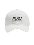 アクメドラビ(acme' de la vie) ADLV RED POINT BALL CAP WHITE