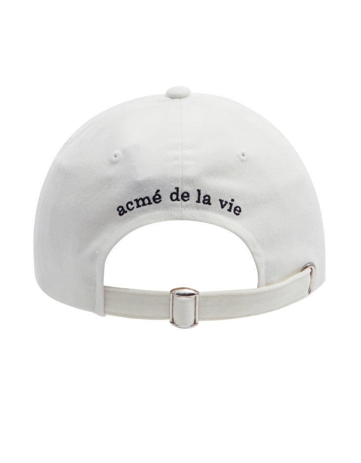 アクメドラビ(acme' de la vie) ADLV RED POINT BALL CAP WHITE