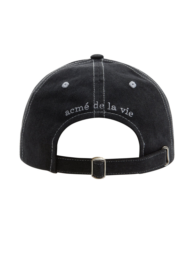 アクメドラビ(acme' de la vie) ADLV WASHING STITCH BALL CAP BLACK