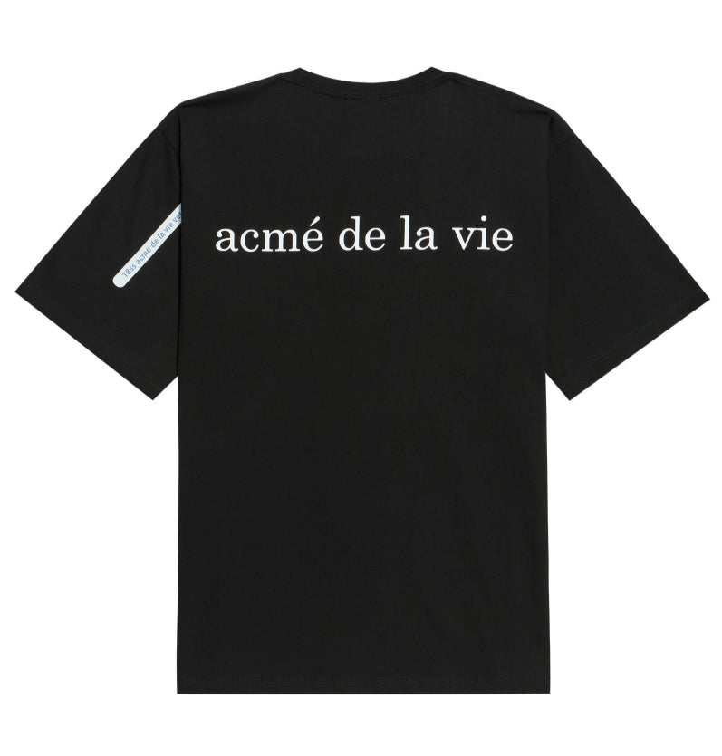 アクメドラビ(acme' de la vie) ADLV BABY FACE SHORT SLEEVE T-SHIRT BLACK DONUTS