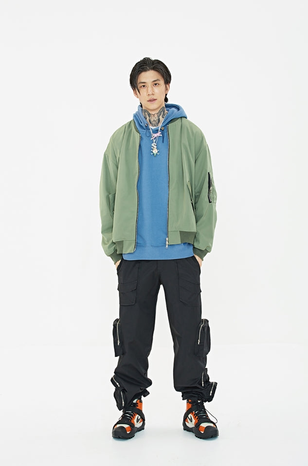 クーデグレース(Coup de grace)  BACK POCKET MA-1 JACKET OLIVE