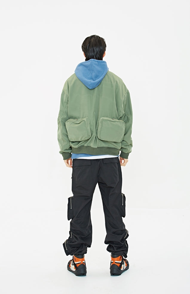 クーデグレース(Coup de grace)  BACK POCKET MA-1 JACKET OLIVE