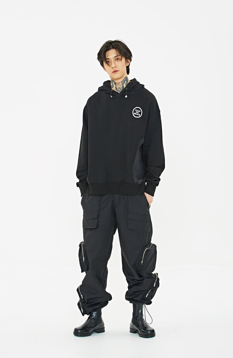 クーデグレース(Coup de grace)  CIRCLE LOGO HOOD BLACK