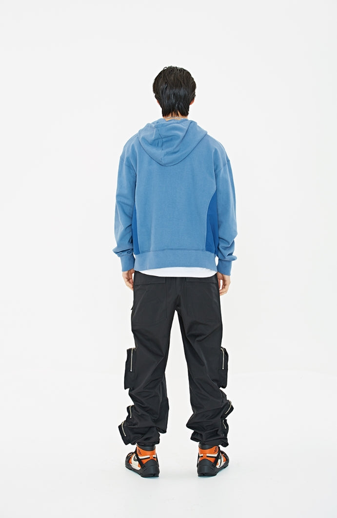 クーデグレース(Coup de grace)  CIRCLE LOGO HOOD BLUE