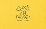 アクメドラビ(acme' de la vie) ADLV EMBOSSING LOGO SHORT SLEEVE T-SHIRT YELLOW