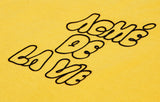 アクメドラビ(acme' de la vie) ADLV EMBOSSING LOGO SHORT SLEEVE T-SHIRT YELLOW