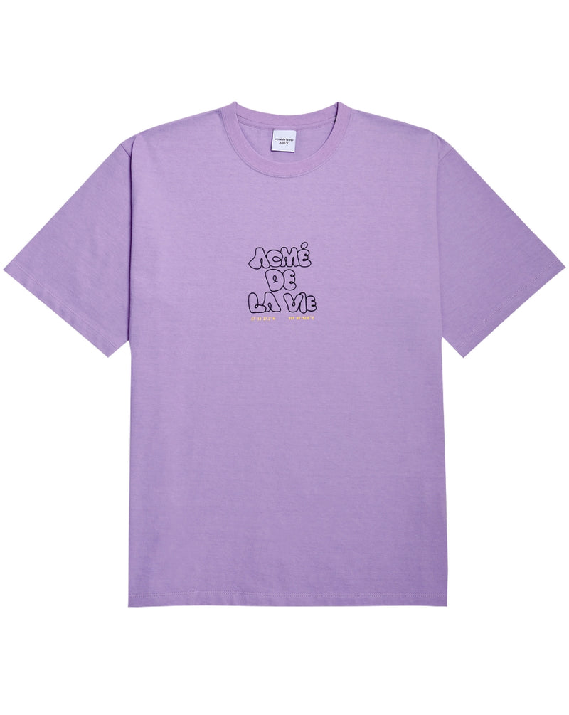 アクメドラビ(acme' de la vie) ADLV EMBOSSING LOGO SHORT SLEEVE T-SHIRT LAVENDER