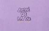 アクメドラビ(acme' de la vie) ADLV EMBOSSING LOGO SHORT SLEEVE T-SHIRT LAVENDER
