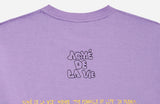 アクメドラビ(acme' de la vie) ADLV EMBOSSING LOGO SHORT SLEEVE T-SHIRT LAVENDER