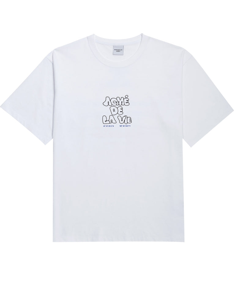 アクメドラビ(acme' de la vie) ADLV EMBOSSING LOGO SHORT SLEEVE T-SHIRT WHITE