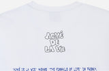アクメドラビ(acme' de la vie) ADLV EMBOSSING LOGO SHORT SLEEVE T-SHIRT WHITE