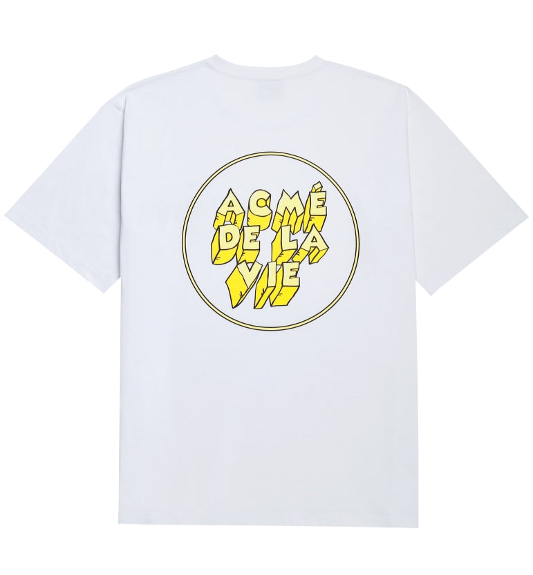 アクメドラビ(acme' de la vie) ADLV ICE LOGO SHORT SLEEVE T-SHIRT YELLOW