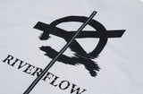 オーワイ(OY) RIVER FLOW LOGO ZIPPER T-WHITE