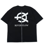 オーワイ(OY) RIVER FLOW LOGO ZIPPER T-BLACK