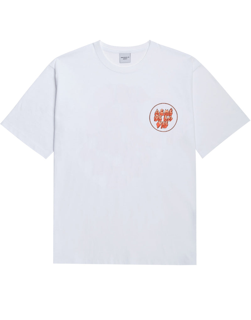 アクメドラビ(acme' de la vie) ADLV ICE LOGO SHORT SLEEVE T-SHIRT ORANGE