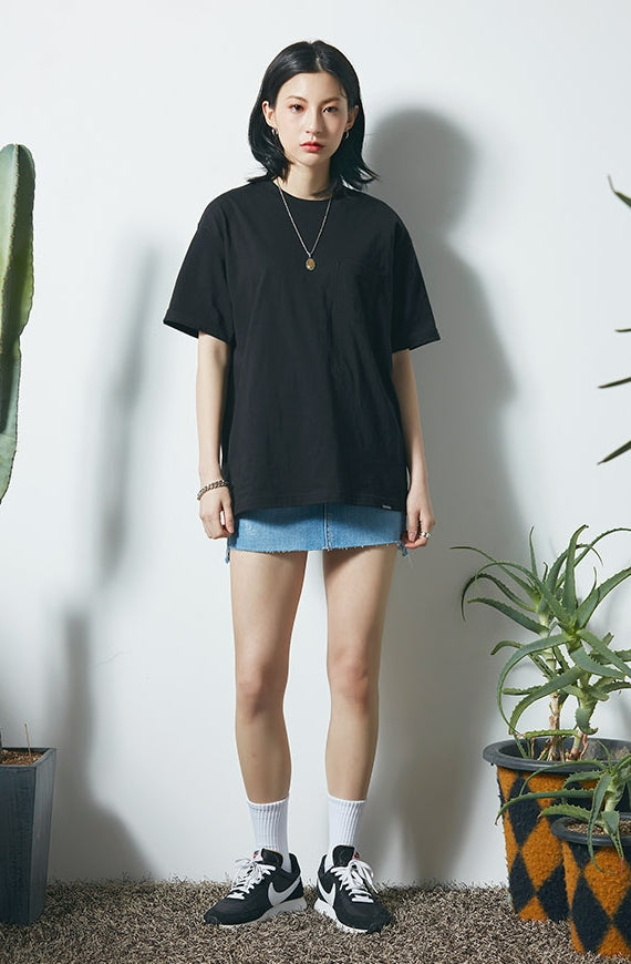 セイントペイン(SAINTPAIN) SP POCKET LOGO TEE-BLACK