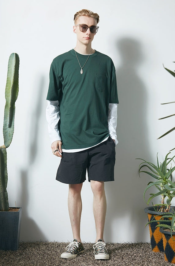 セイントペイン(SAINTPAIN) SP POCKET LOGO TEE-GREEN