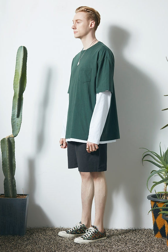 セイントペイン(SAINTPAIN) SP POCKET LOGO TEE-GREEN