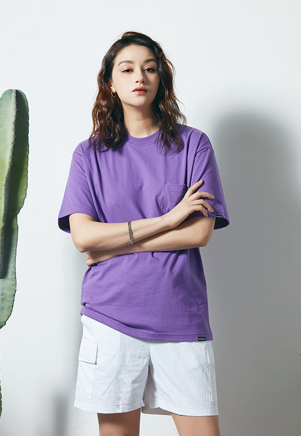 セイントペイン(SAINTPAIN) SP POCKET LOGO TEE-PURPLE