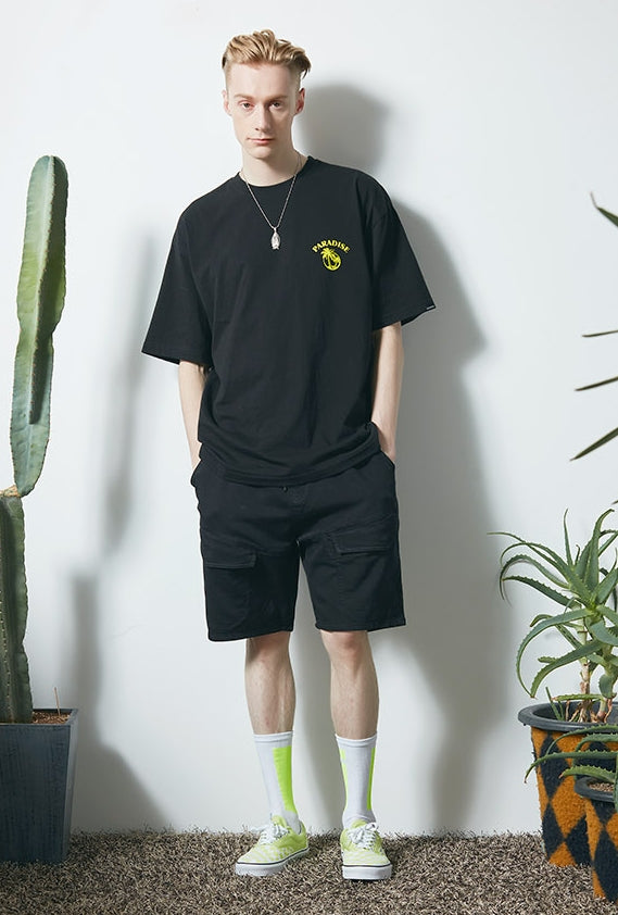 セイントペイン(SAINTPAIN) SP PALM TREE TEE-BLACK
