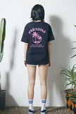 セイントペイン(SAINTPAIN) SP PALM TREE TEE-NAVY