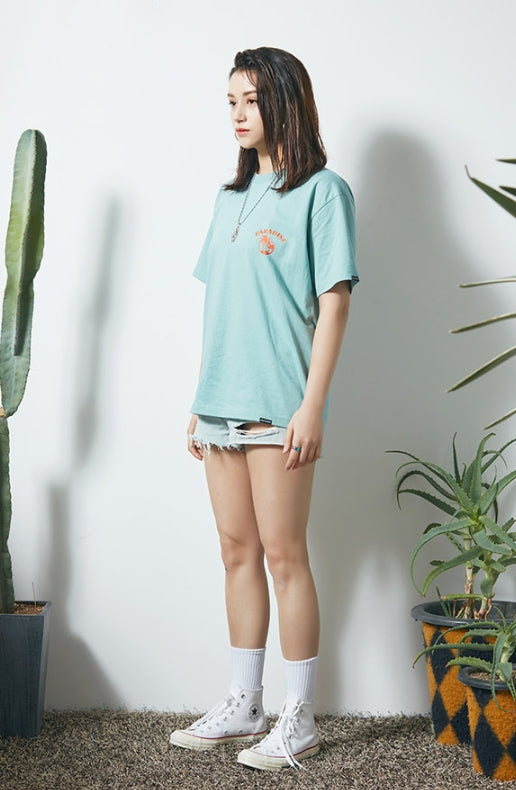 セイントペイン(SAINTPAIN) SP PALM TREE TEE-MINT