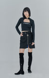 オージーオーディー(OZOD)SUIT SKIRT_black