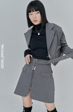 オージーオーディー(OZOD)SUIT SKIRT_gray