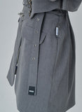 オージーオーディー(OZOD)SUIT SKIRT_gray