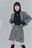 オージーオーディー(OZOD)SUIT SKIRT_gray