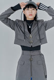 オージーオーディー(OZOD)SUIT SKIRT_gray