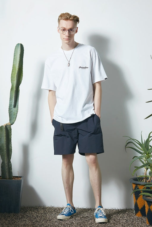 セイントペイン(SAINTPAIN) SP SEASIDE PALM TREE TEE-WHITE