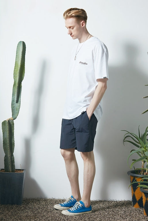 セイントペイン(SAINTPAIN) SP SEASIDE PALM TREE TEE-WHITE