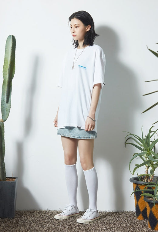 セイントペイン(SAINTPAIN) SP NEON BOX LOGO TEE-WHITE