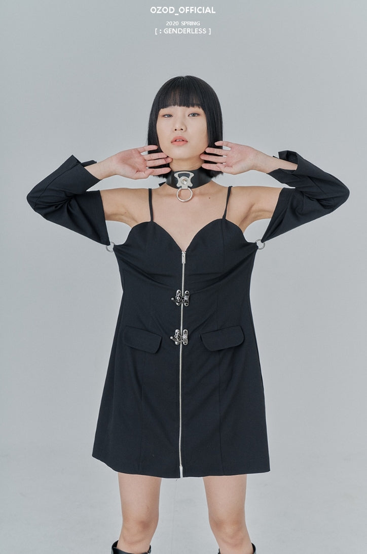 オージーオーディー(OZOD) SUIT ONE-PIECE_black