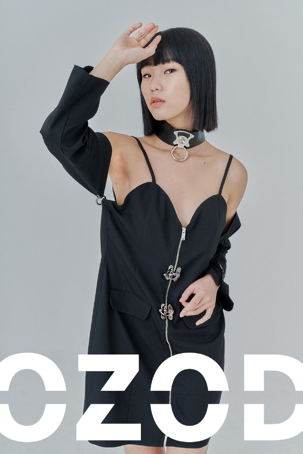 オージーオーディー(OZOD) SUIT ONE-PIECE_black