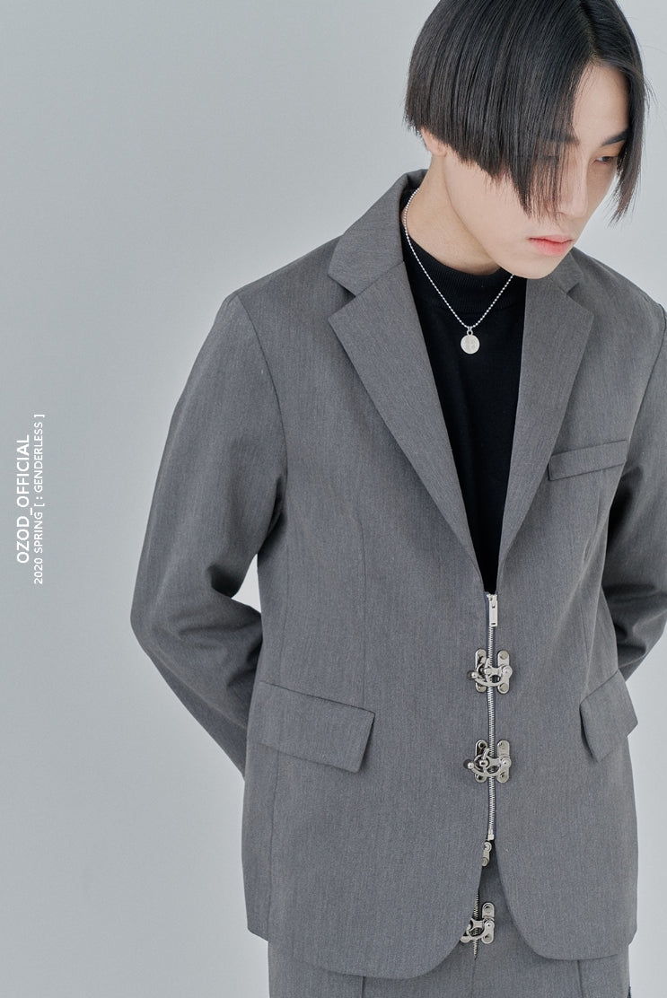 オージーオーディー(OZOD) PIERCING BLAZER_gray