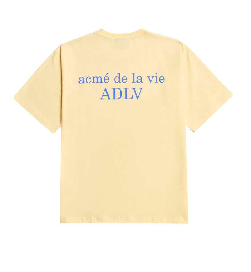 アクメドラビ(acme' de la vie) ADLV BASIC SHORT SLEEVE T-SHIRT 2 LIGHT YELLOW