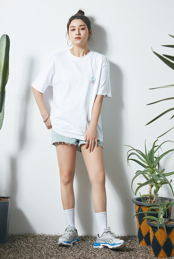 セイントペイン(SAINTPAIN) SP NEON PALM TREE TEE-WHITE