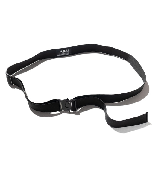 メスノウン(MASSNOUN) SL LOGO BUCKLE LONG BELT MSZAA002-BK