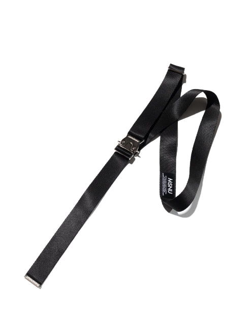 メスノウン(MASSNOUN) SL LOGO BUCKLE LONG BELT MSZAA002-SV